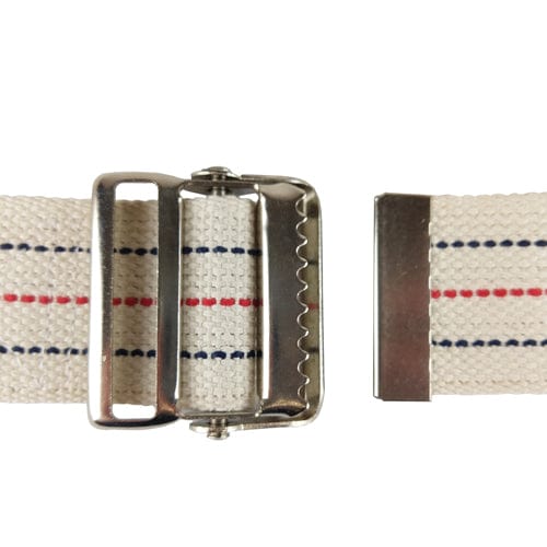 Complete Medical Mobility Products Gait Belt w/Metal Buckle 2x60" Striped Blue Jay Brand