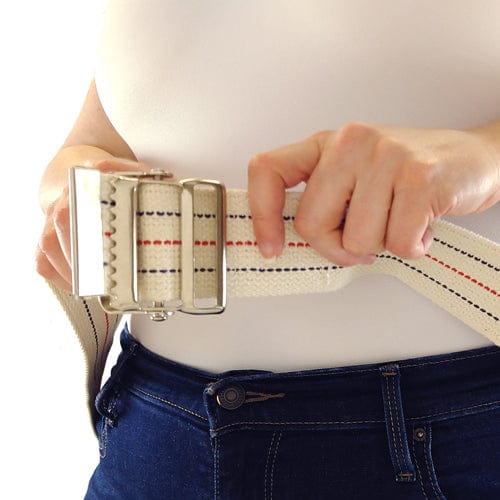 Complete Medical Mobility Products Gait Belt w/Metal Buckle 2x60" Striped Blue Jay Brand