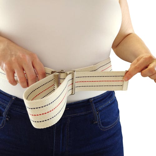 Complete Medical Mobility Products Gait Belt w/Metal Buckle 2x60" Striped Blue Jay Brand