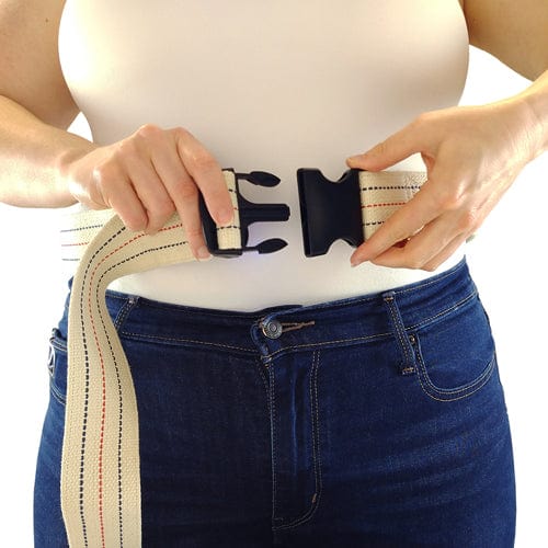 Complete Medical Mobility Products Gait Belt w/ Safety Release 2"x60" Striped Blue Jay Brand