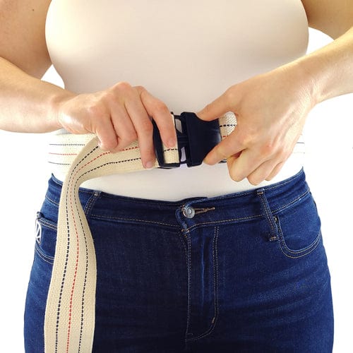 Complete Medical Mobility Products Gait Belt w/ Safety Release 2"x60" Striped Blue Jay Brand