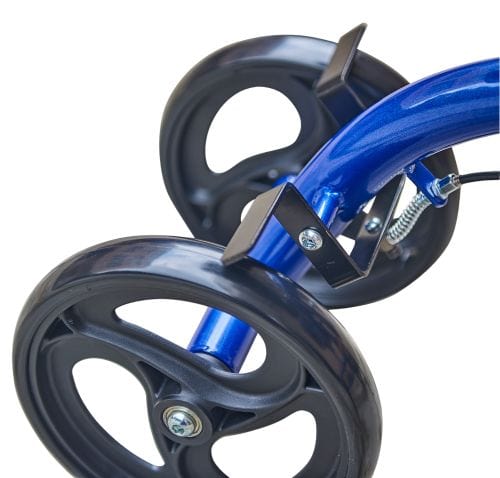 Complete Medical Mobility Products Keep Me Moving Steerable Folding Knee Scooter - BlueJay