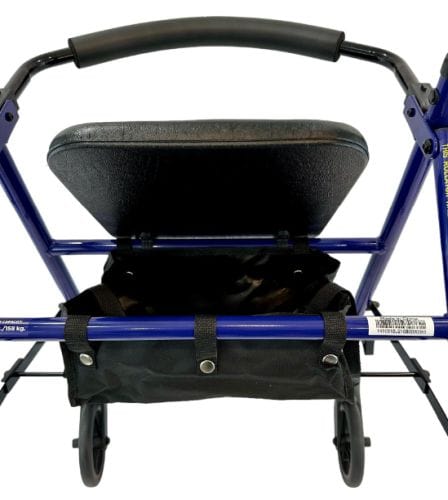 Complete Medical Mobility Products ROLL WITH ME Steel Rollator w/6" Wheels, K/D, Blue, Case/2