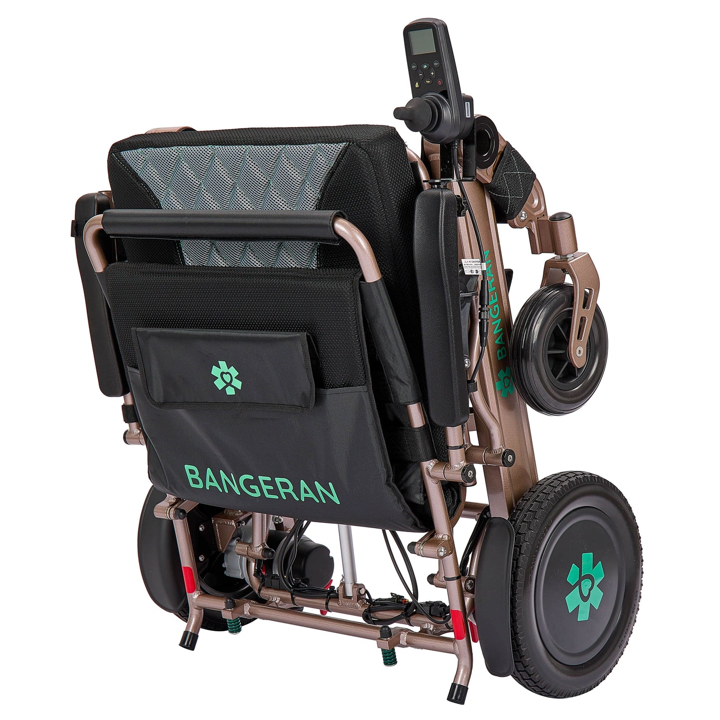 Fold and Travel Electric Wheelchair Heavy Duty Electric Wheelchair 22" Wide Seat Foldable Power Wheelchair 500 lbs Weight Capacity