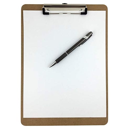 Complete Medical Aids to Daily Living Clipboard, 9"x 12Â", Hardboard Low Profile Clip