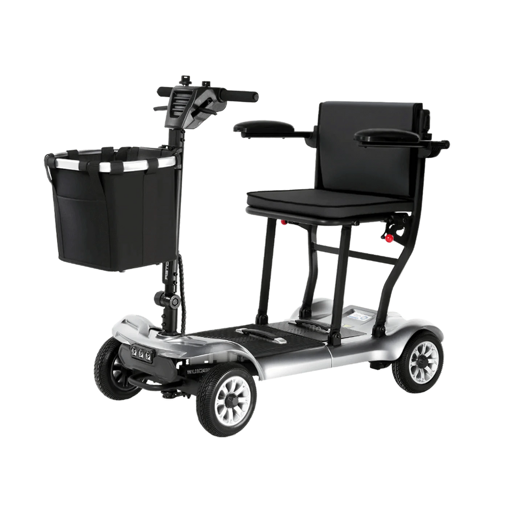 Fold & Travel Mobility Mobility Scooter GRAY Paiseec Lightweight Mobility Scooter D3