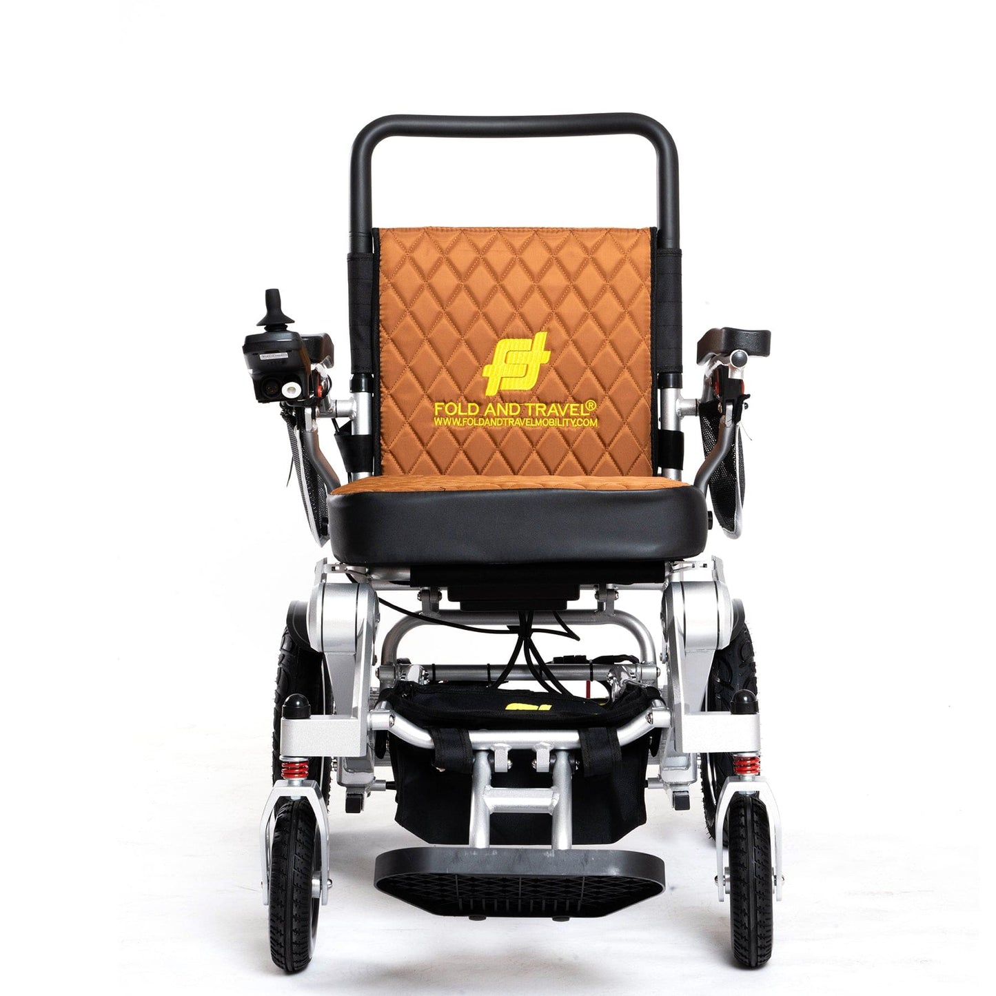 Fold and Travel Electric Wheelchair Remote Control Electric Wheelchair Mobility Power Wheelchair with Lithium Battery