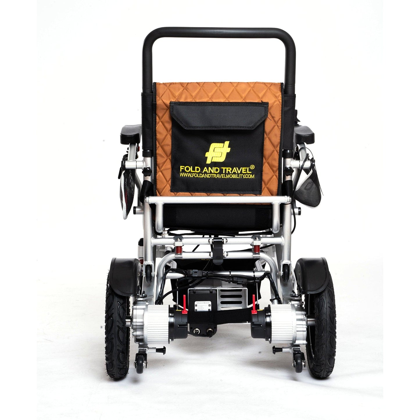 Fold and Travel Electric Wheelchair Remote Control Electric Wheelchair Mobility Power Wheelchair with Lithium Battery
