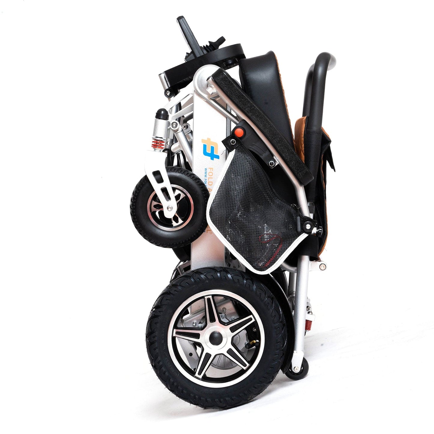 Fold and Travel Electric Wheelchair Remote Control Electric Wheelchair Mobility Power Wheelchair with Lithium Battery