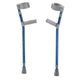 Complete Medical Mobility Products Pediatric Forearm Crutches(PR) Blue, 3'2"-4'-5" Height