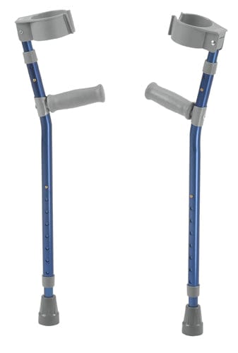 Complete Medical Mobility Products Pediatric Forearm Crutches(pr) Knight Blue 4'4"-5'5" Ht
