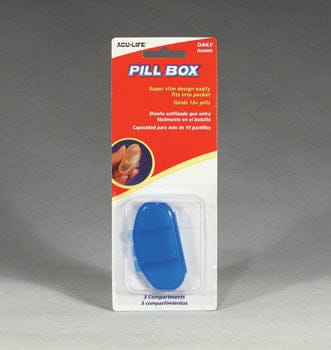 Complete Medical Aids to Daily Living Pill Box-Daily (Kidney Shaped)