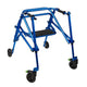 Complete Medical Mobility Products KLIP Walker w/Seat, Medium Blue 4-Wheeled (Each)
