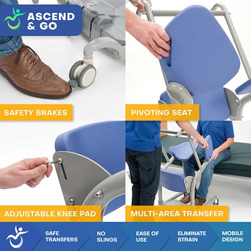 Complete Medical Aids to Daily Living Ascend & Go Sit to Stand Patient Lift