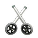 Complete Medical Mobility Products ProBasics 5"Fixed Wheels w/ Glide Caps, Pair