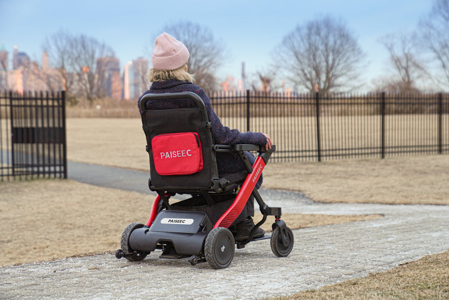 Fold & Travel Mobility Paiseec 2-in-1 Electric Wheelchair W1 Lightweight Foldable Compact