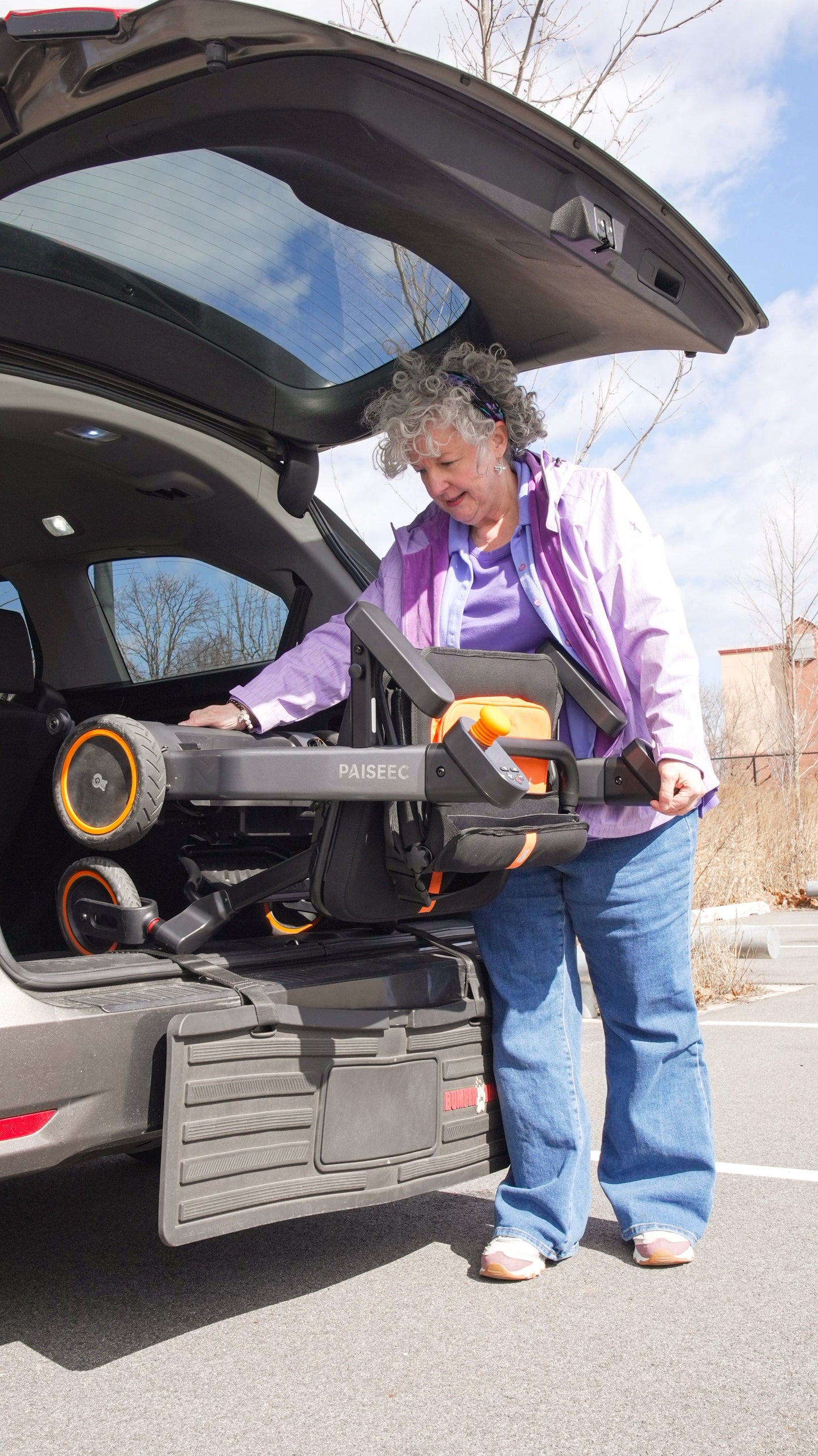 Fold & Travel Mobility Paiseec 2-in-1 Electric Wheelchair W1 Lightweight Foldable Compact