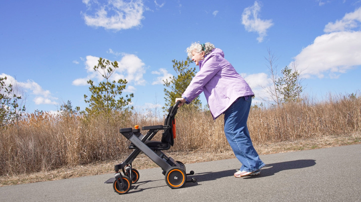 Fold & Travel Mobility Paiseec 2-in-1 Electric Wheelchair W1 Lightweight Foldable Compact