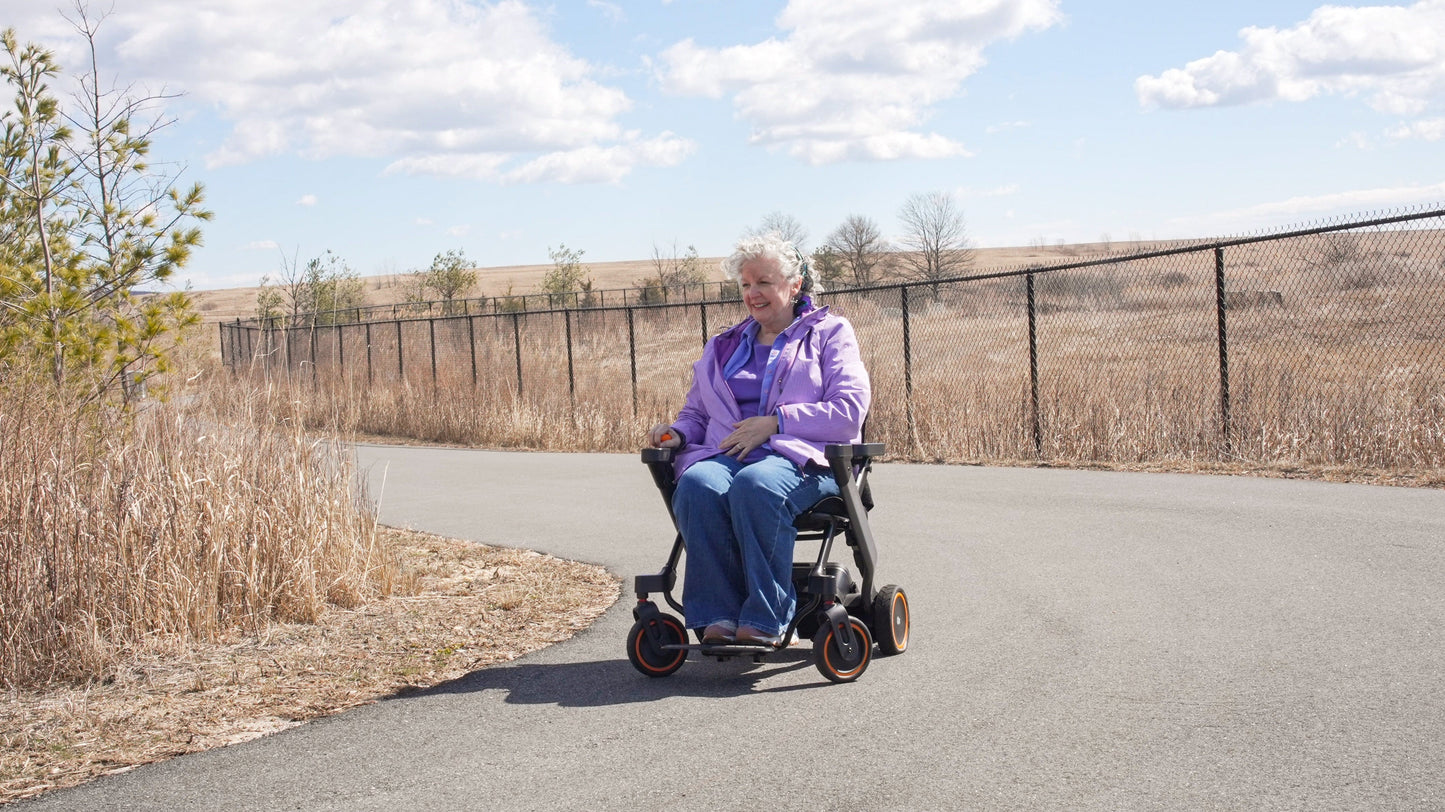 Fold & Travel Mobility Paiseec 2-in-1 Electric Wheelchair W1 Lightweight Foldable Compact