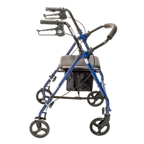 Complete Medical Mobility Products Rollator Steel Blue w/6" Whls Knocked-Down