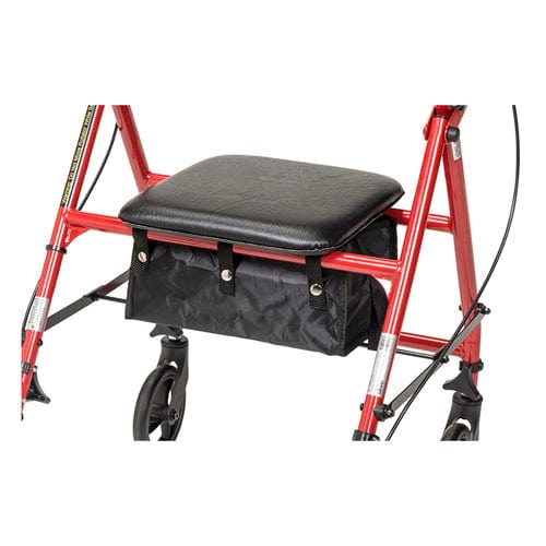 Complete Medical Mobility Products Rollator Steel Red w/6" Whls Knocked-Down