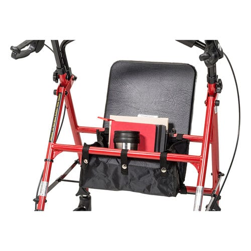 Complete Medical Mobility Products Rollator Steel Red w/6" Whls Knocked-Down