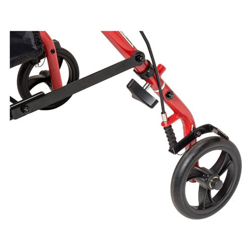 Complete Medical Mobility Products Rollator Steel Red w/6" Whls Knocked-Down