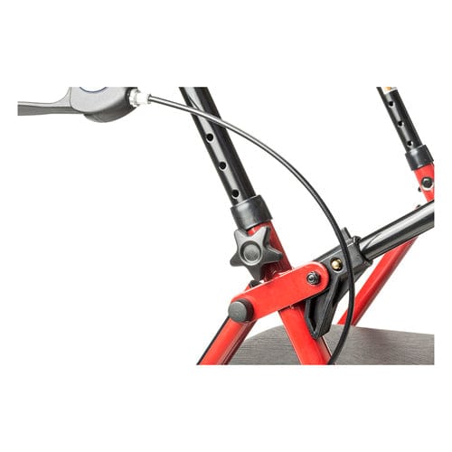Complete Medical Mobility Products Rollator Steel Red w/6" Whls Knocked-Down