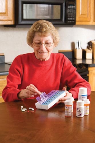 Complete Medical Aids to Daily Living Pill Organizer Twice-A-Day Weekly