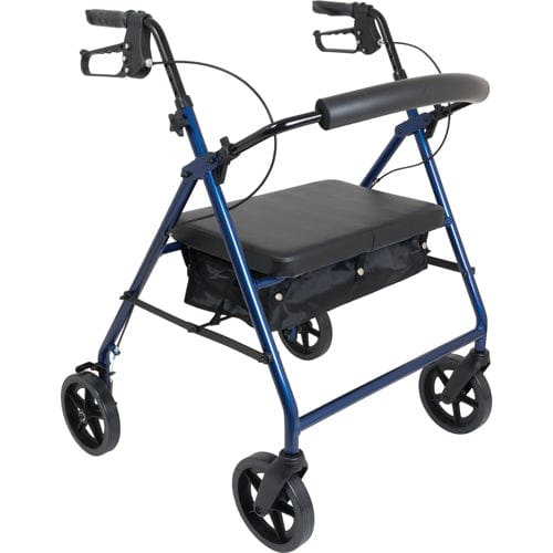 Complete Medical Mobility Products Bariatric Rollator w/ 8"wheels Blue