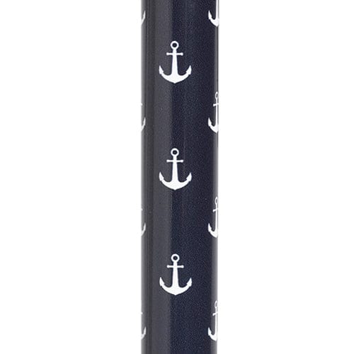 Complete Medical Mobility Products Comfort Grip Cane, Anchors Fashion Color - Anchors
