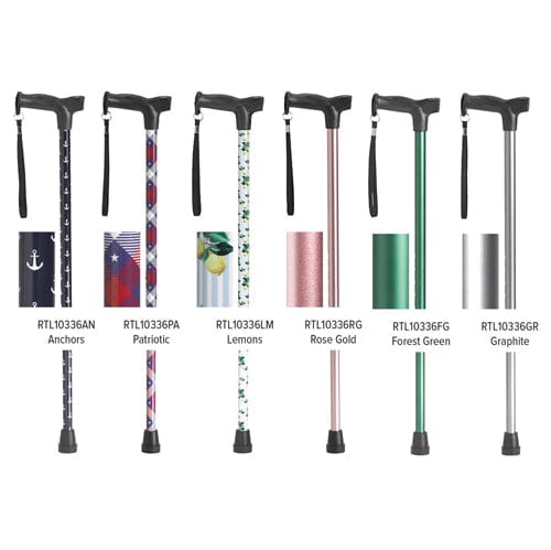Complete Medical Mobility Products Comfort Grip Cane, Rose Gold Fashion Color - Rose Gold