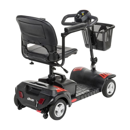 Complete Medical Mobility Products Scout 4 Compact Travel Scooter 4-Wheel, 12AH Batt, Red/Blue