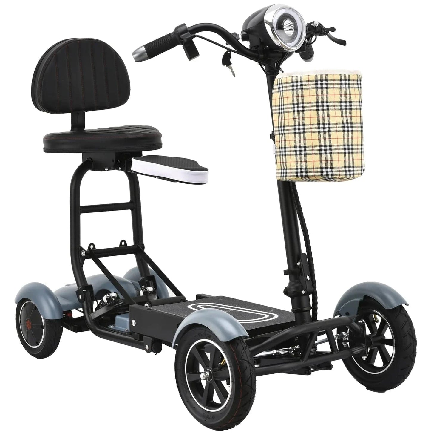 Fold & Travel Mobility Mobility Scooter Blue Mobility Scooter Cruiser City Hopper 3 Wheel 4 Wheels Scooter