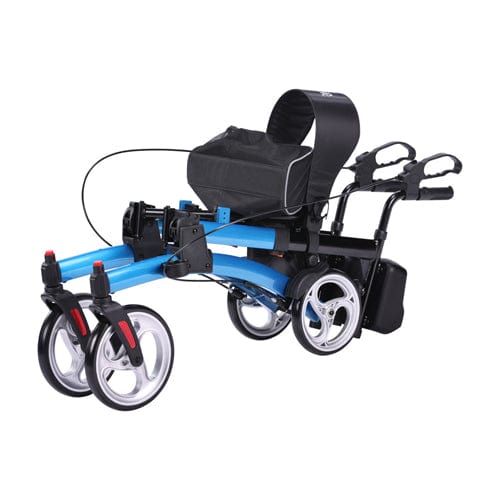 Complete Medical Mobility Products Elevate Upright Walker Blue
