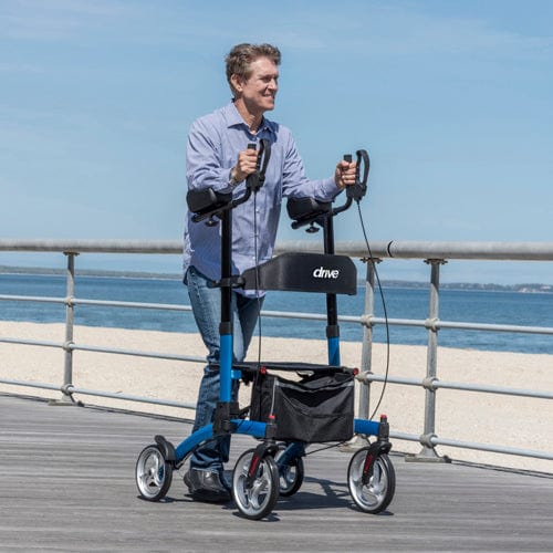Complete Medical Mobility Products Elevate Upright Walker Blue