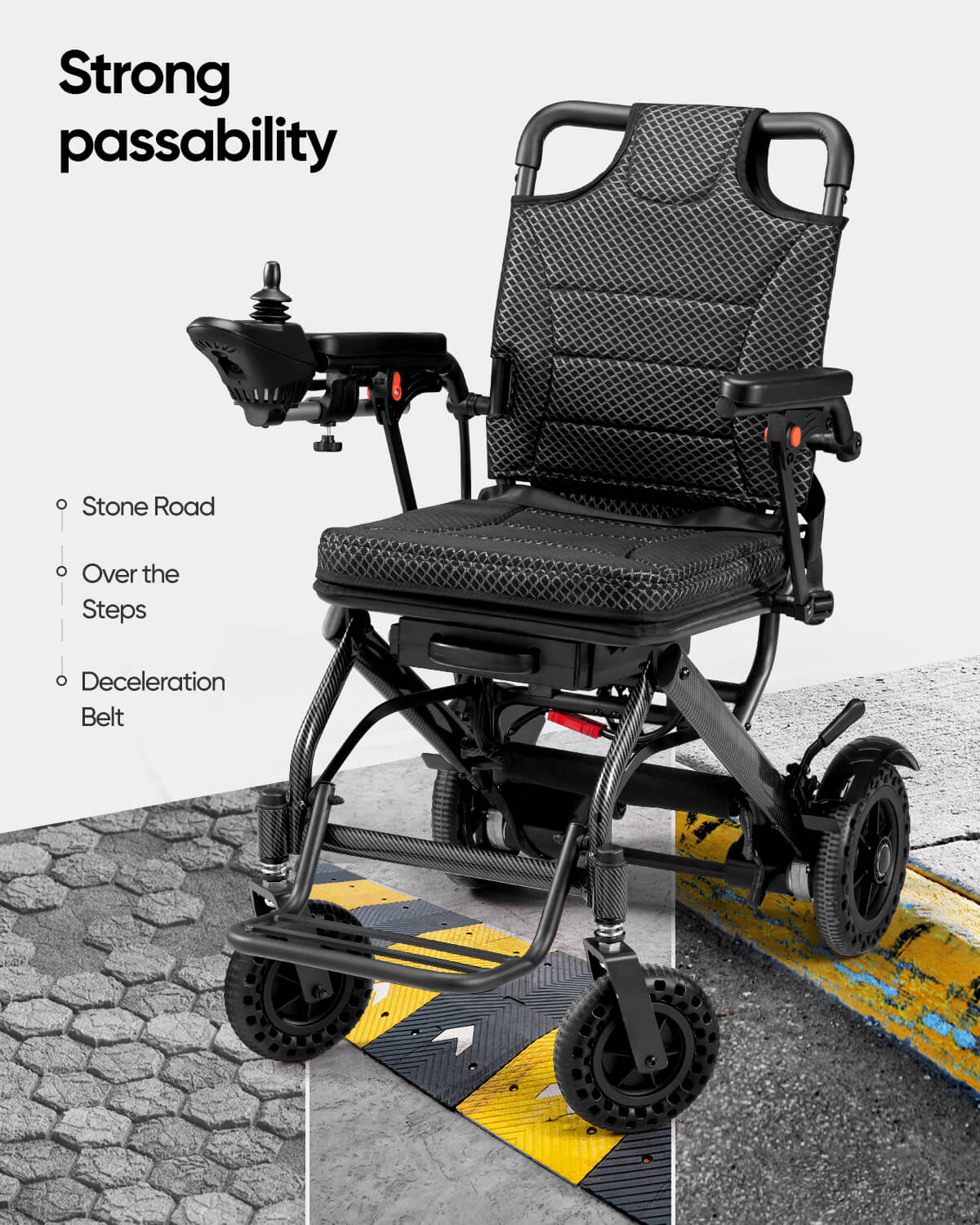 THRIVE Electric Wheelchair Airline Approved Foldable Lightweight Electric Wheelchair