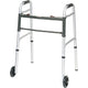 Complete Medical Mobility Products Aluminum Junior Walker,Folding 5" Wheels,2 Button Release