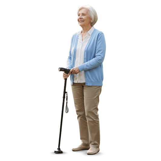 Fold & Travel Mobility Assisted Living Devices Walking Cane