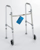 Complete Medical Mobility Products Walker, Dual Paddle Folding w/ 5" Wheels & Glides