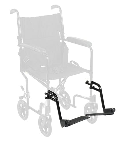 Complete Medical Wheelchairs & Accessories Footrests Set for 10950F Black (Pair)