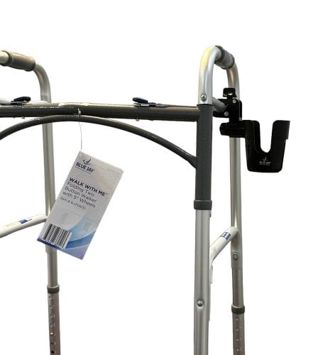 Complete Medical Mobility Products Hold My Drink Dlx Multi-Direct Beverage Cup Holder Blue Jay