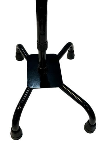 Complete Medical Mobility Products Quad Cane, Large Base, Black by Blue Jay Brand