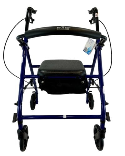 ROLL WITH ME Steel Rollator w/6" Wheels, K/D, Blue, Case/2