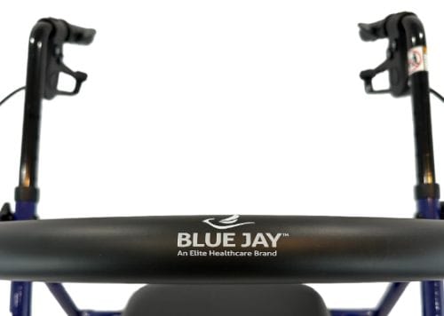 Complete Medical Mobility Products ROLL WITH ME Steel Rollator w/6" Wheels, K/D, Blue, Case/2