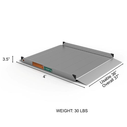 Gateway Solid Surface Portable 3G Ramp, 4', Aluminum