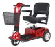 Complete Medical Mobility Products CompanionTM II 3-Wheel Elec Scooter Vermillion Red Full-Sz