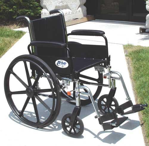 Complete Medical Wheelchairs & Accessories K3 Wheelchair Ltwt 20" w/ADDA & S/A Footrests Cruiser III