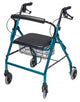 Complete Medical Mobility Products Walkabout Wide 4-Whl Rollator Aqua