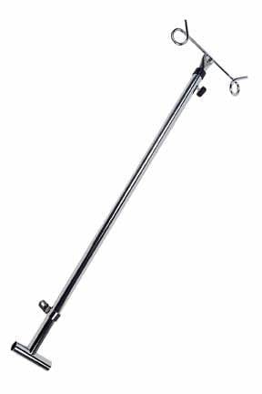 Complete Medical Wheelchairs & Accessories IV Pole for Wheelchair, Telescoping